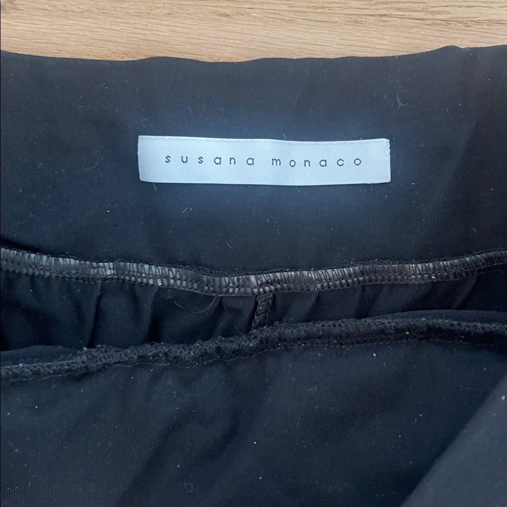 Susana Monaco Black Elastic Waist Pants size S - Picture 4 of 7